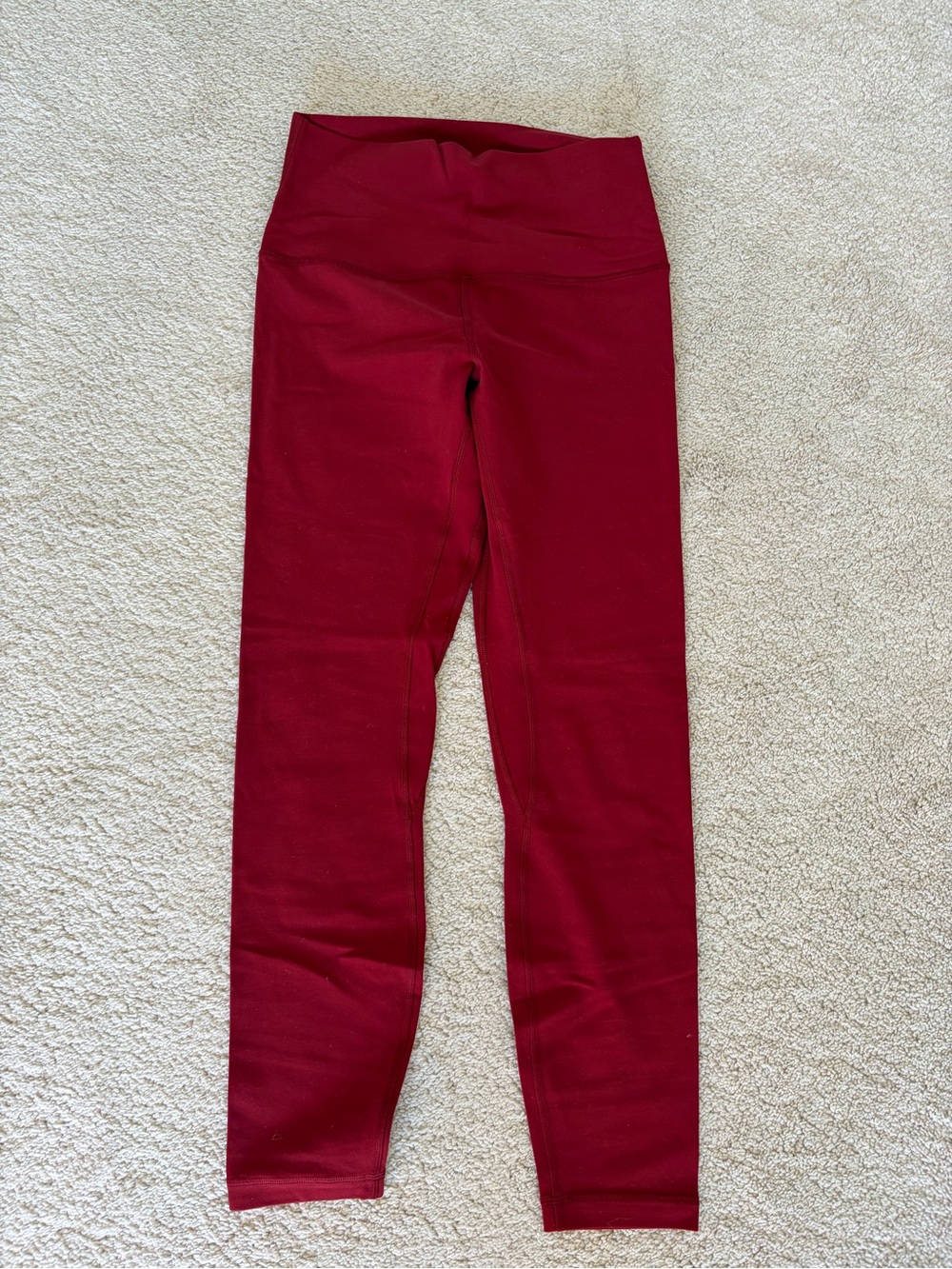 Lululemon-Women  High-Waist Burgundy Align 25 burgundy/red